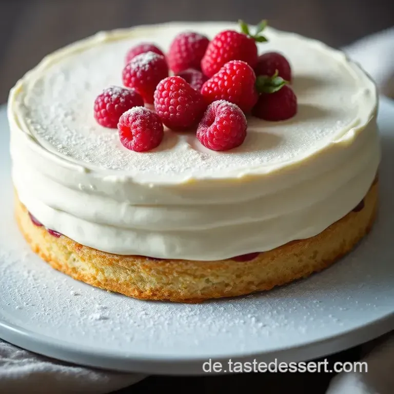 Frische Erdbeertorte mit Vanillecreme presentation