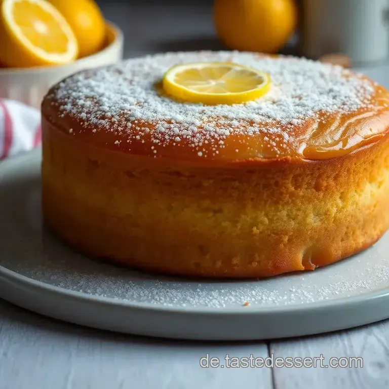 Frischer Zitronenkuchen &ndash; Ein St&uuml;ck Sommer Auf Dem Teller presentation