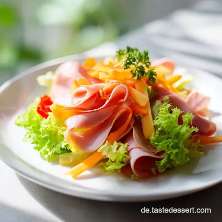 Friss-dich-dumm Salat mit Schinken und K&auml;se