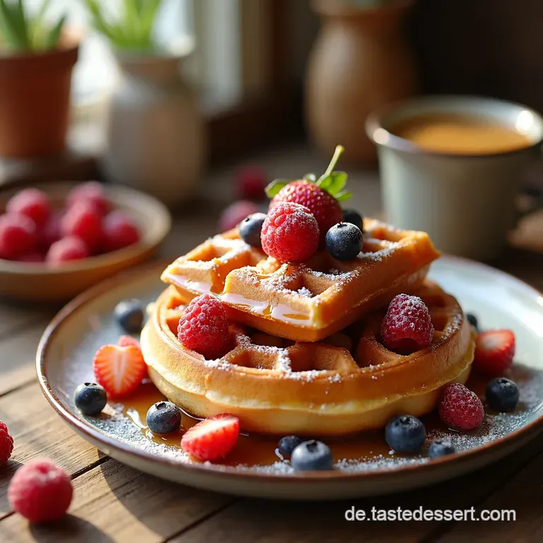 Fruchtige Waffelbechertr&auml;ume Der Sommer Im Mund presentation