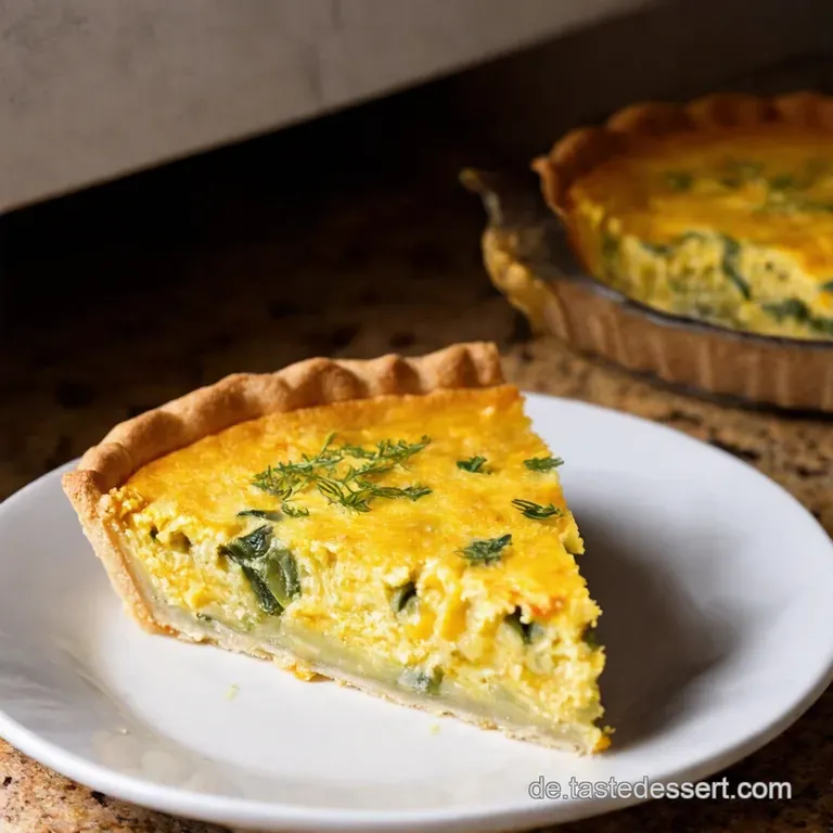 Fr&uuml;hlingshafte Gem&uuml;sequiche Ein St&uuml;ck Vom Gl&uuml;ck presentation