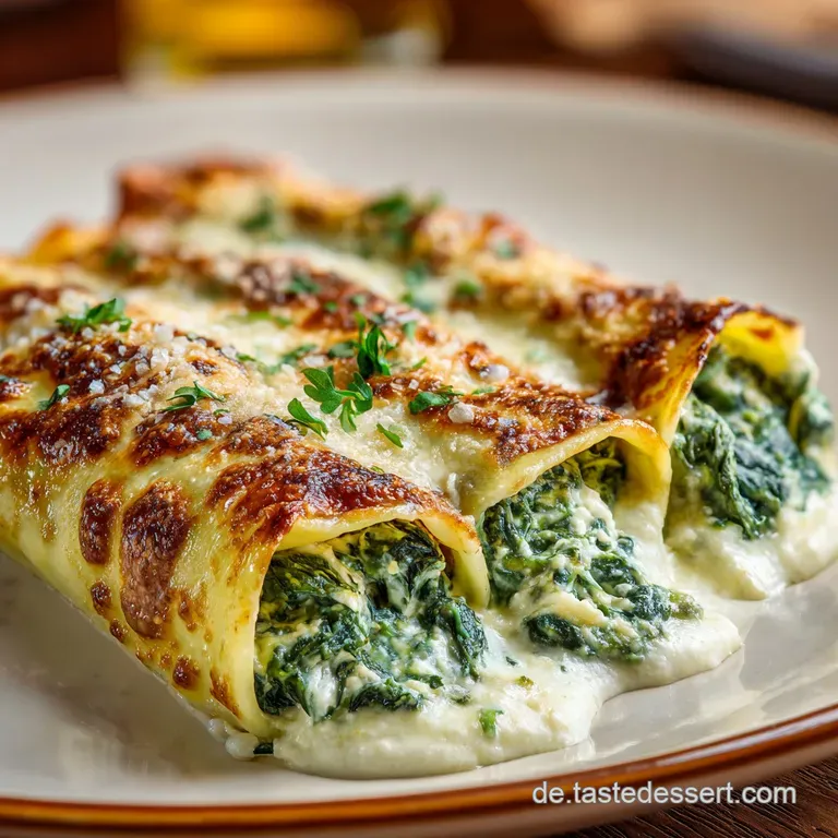 Vegetarisch Gefuellte Cannelloni: Ricotta-Spinat