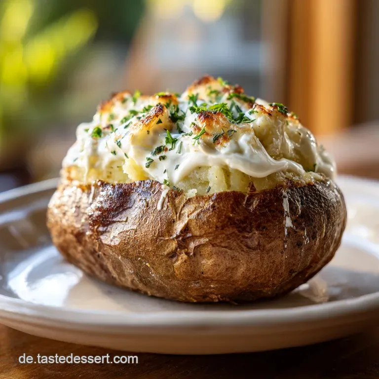 Gef&uuml;llte Ofenkartoffeln: Kross und Cremig