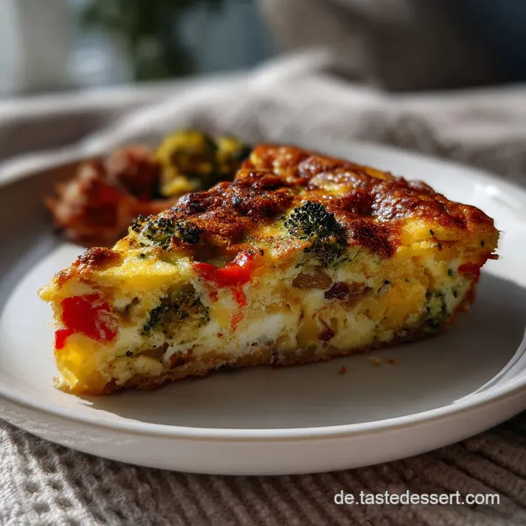 Herzhafter Gem&uuml;sekuchen Ohne Boden Low Carb: Auflauf-Hit presentation