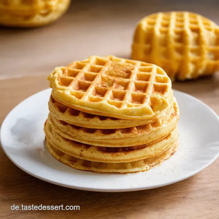 Goldbraune Gl&uuml;cksmomente Der Ultimative Waffelteig presentation