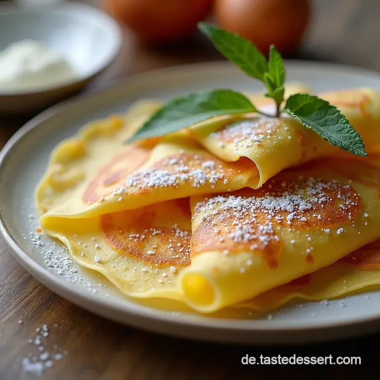 Goldene Crêpes Einfach Vielseitig Unwiderstehlich