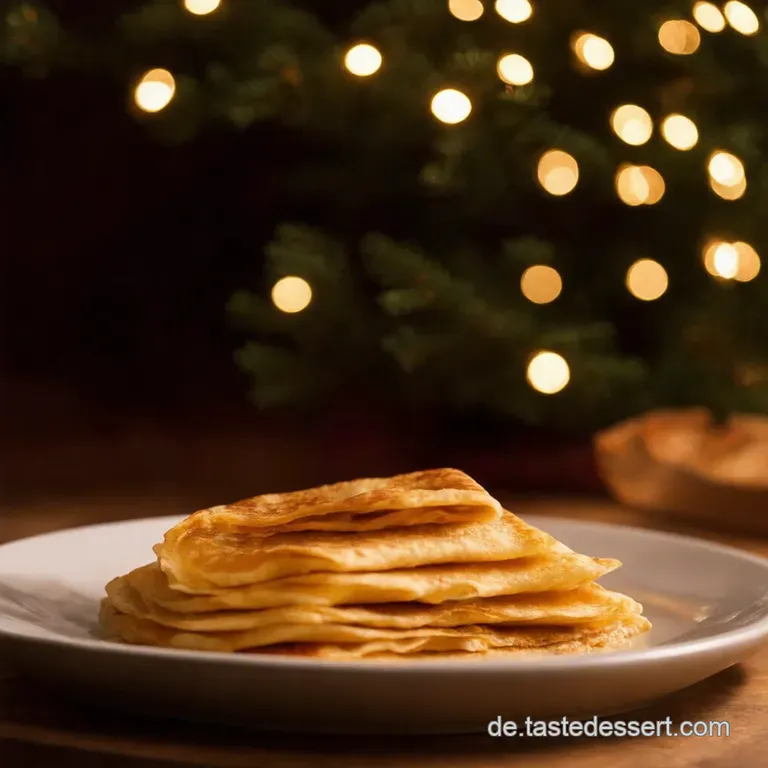 Goldene Cr&ecirc;pestr&auml;ume S&uuml;&szlig;e K&ouml;stlichkeiten Wie Vom Weihnachtsmarkt presentation