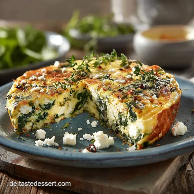 Die Goldene FeierabendFrittata Mediterran mit Feta und Spinat
