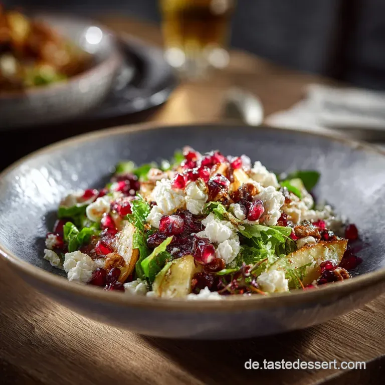 Granatapfelsalat Mit Feldsalat Und Feta: Der Feierabend-Klassiker. presentation