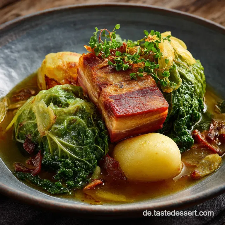 Gr&uuml;nkohl Mit Kassler: Norddeutscher Klassiker Im Schmortopf Zubereiten presentation