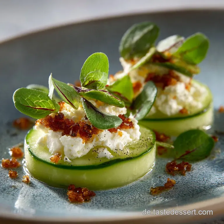 Gurken H&auml;ppchen mit Frischk&auml;se-F&uuml;llung: Leicht frisch in 20 Minuten
