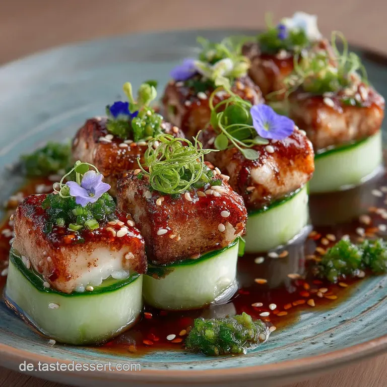 Der schnelle LowCarbHit Feines GurkenSushi ohne Reis mit Räucherlachs presentation