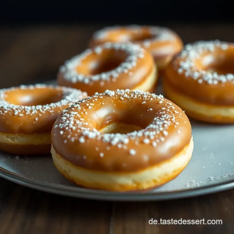 Hausgemachte Berliner Pfannkuchen presentation