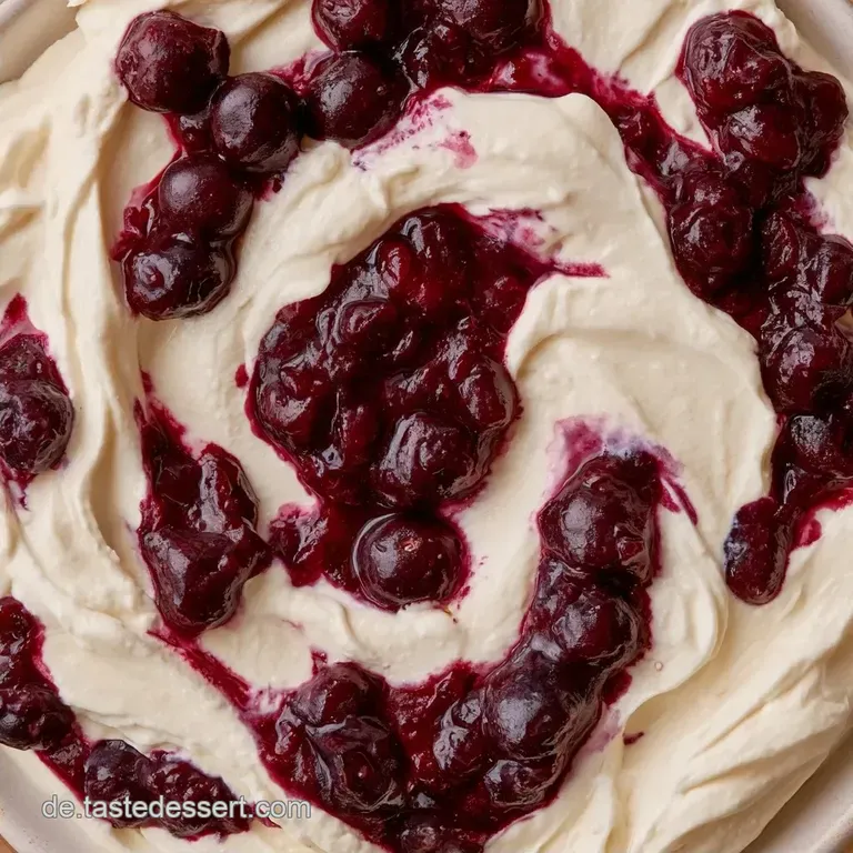 Heidelbeer Dessert Lafer mit frischen Beeren