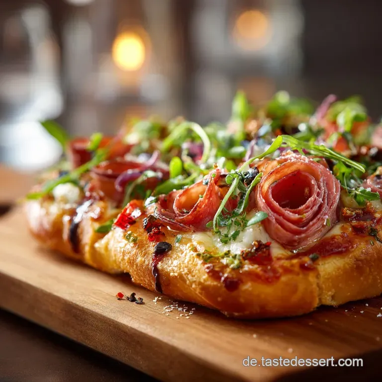 Die Gefaltete Verführung Herzhafte PizzaRosen mit Prosciutto Mozzarella