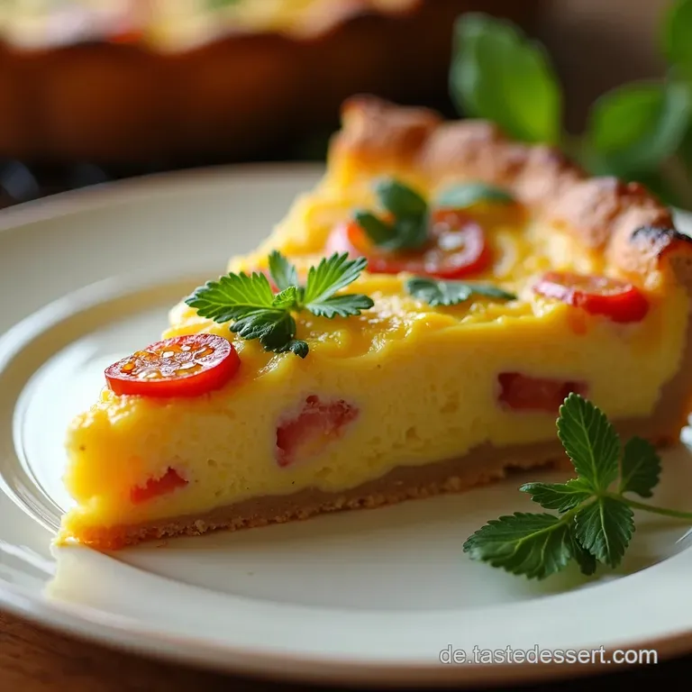 Herzhafte Quiche Lorraine Der Klassiker presentation