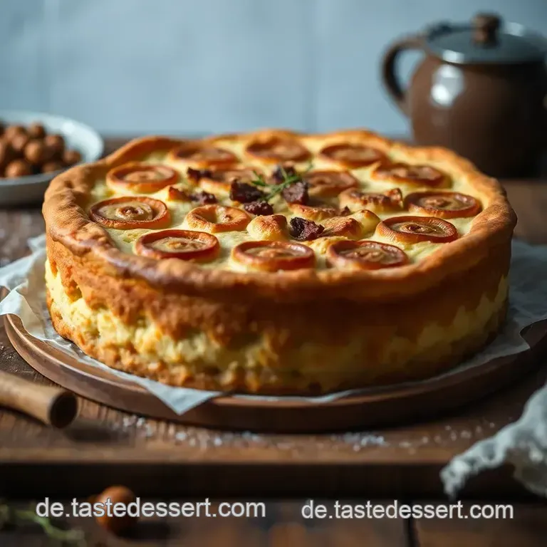 Herzhafter Zwiebelkuchen – Ein Klassiker der deutschen Küche presentation
