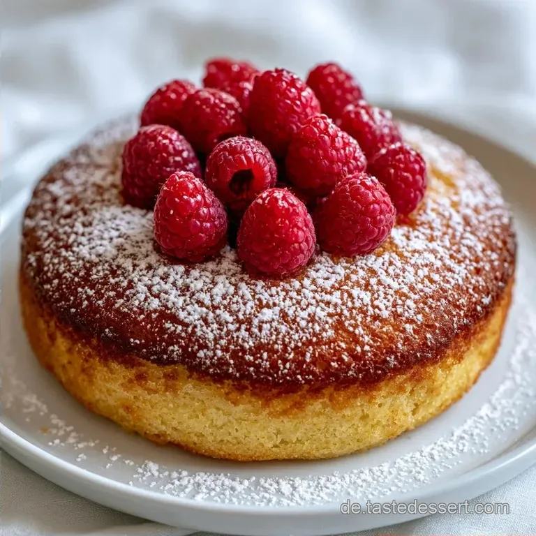 Luftiger Himbeerkuchen mit Biskuit