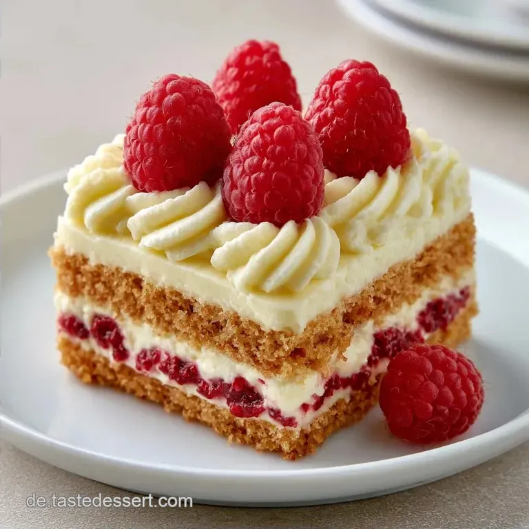 Himbeerkuchen mit Pudding ohne Backen
