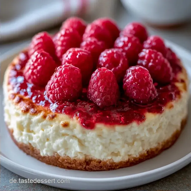 Himbeerkuchen mit Quark und Schmand auf M&uuml;rbeteig