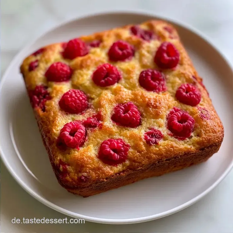 Himbeerkuchen vom Blech mit Joghurt