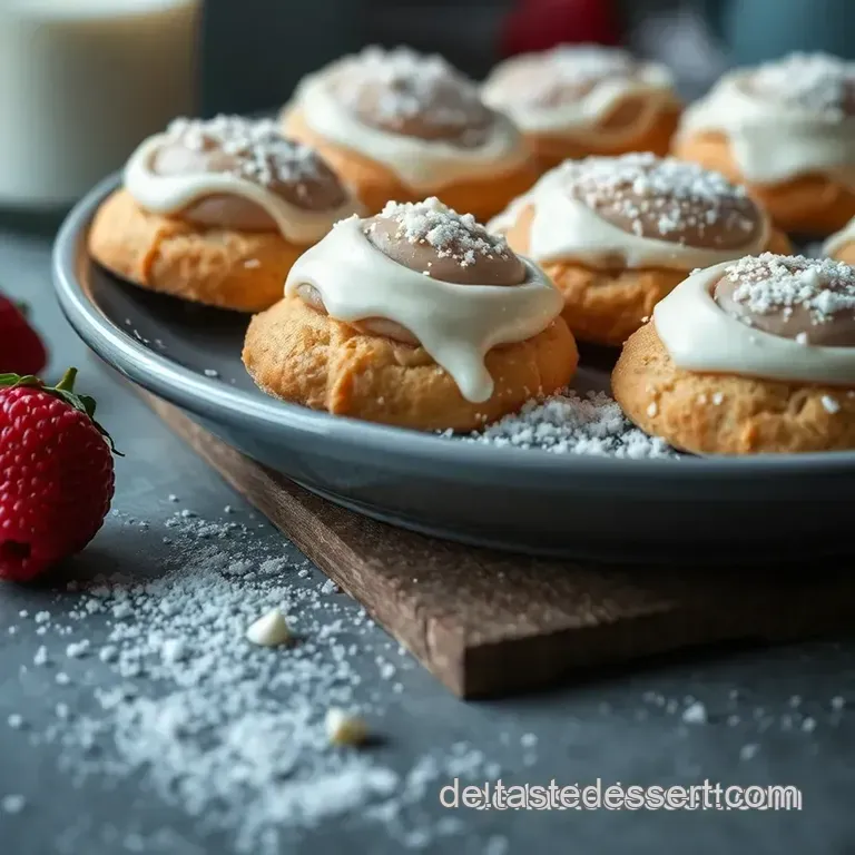 Himmlische Himbeer-Kekse mit Weißer Schokolade presentation