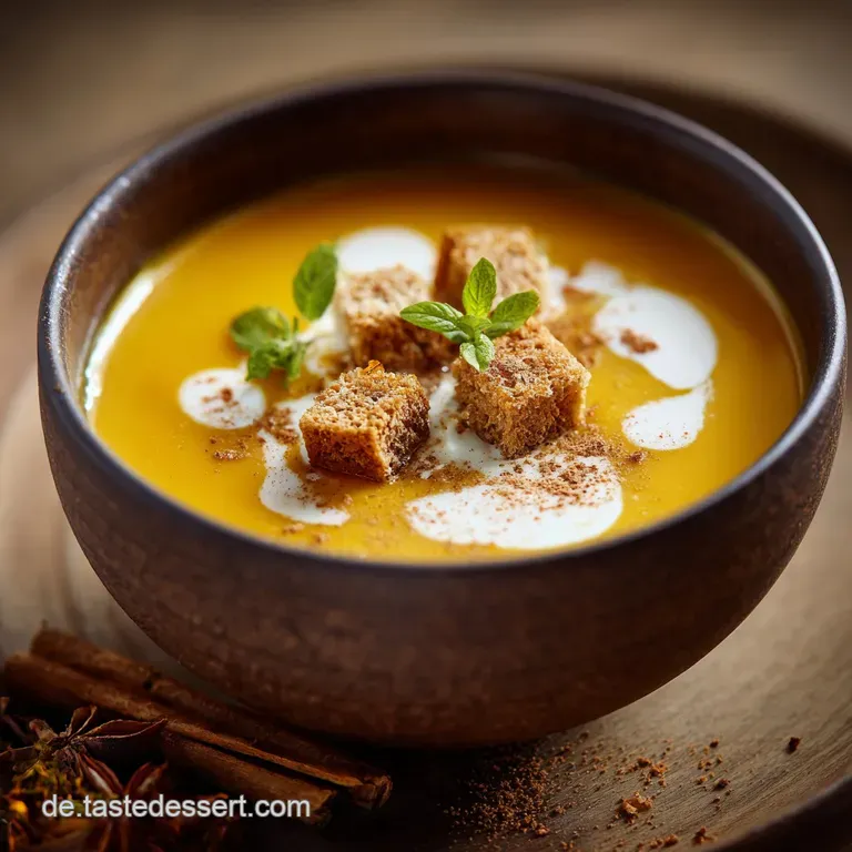 K&uuml;rbissuppe mit Kokosmilch: Cremige Hokkaido-Liebe Ingwer-Kick