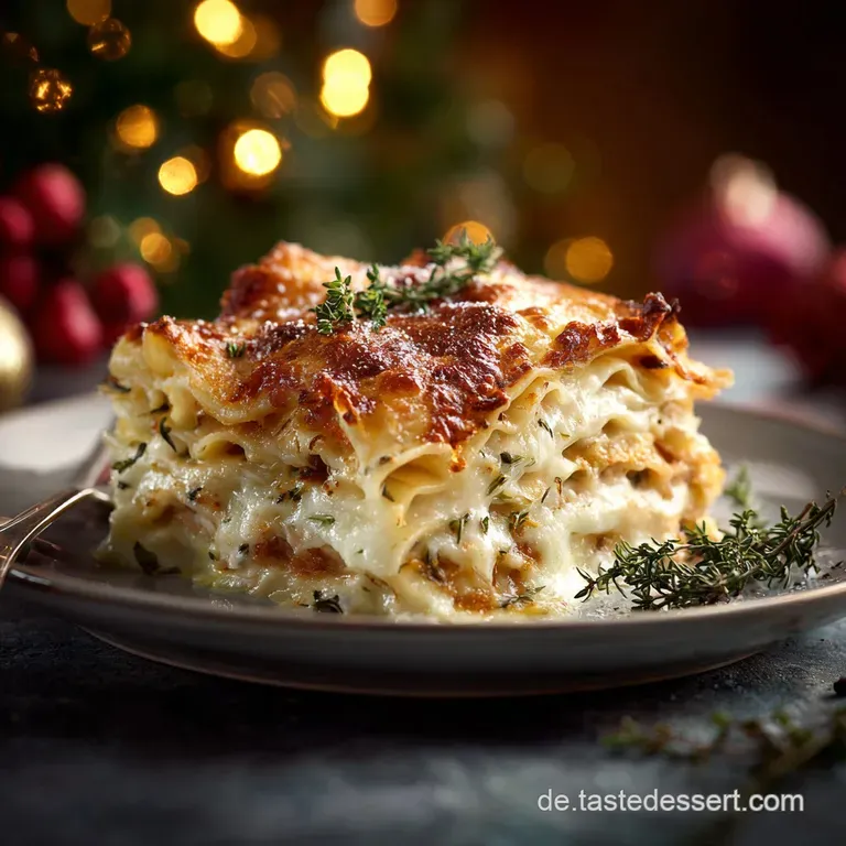 Italienisches Weihnachtsessen: Festliche Lasagne Mit 3H Rag&ugrave; Bolognese presentation
