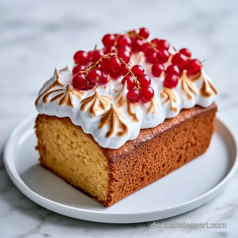 Johannisbeerkuchen mit Baiser: Knusprige Haube