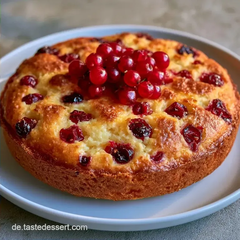 Johannisbeerkuchen mit gefrorenen Beeren