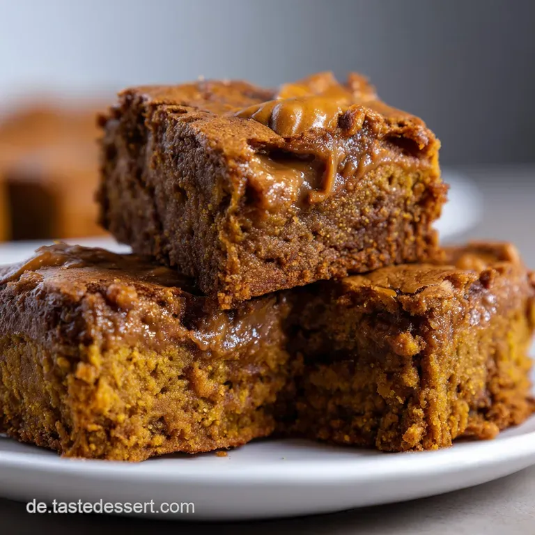 K&uuml;rbis Blondies Mit Nussbutter-Aroma: Perfekt F&uuml;r Den Herbst presentation