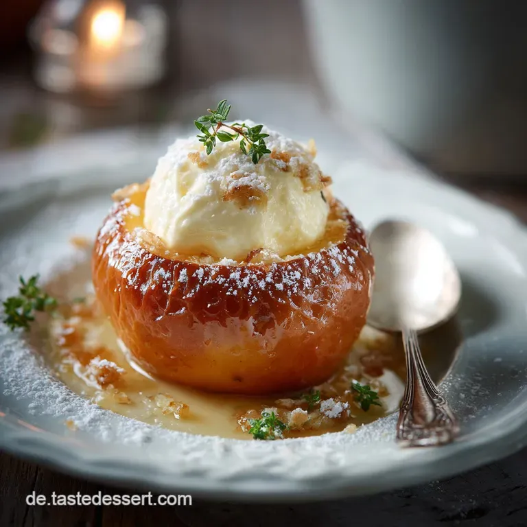 Der K&auml;sekuchenbratapfel Winterliches Seelenfutter Mit Cremiger F&uuml;llung presentation