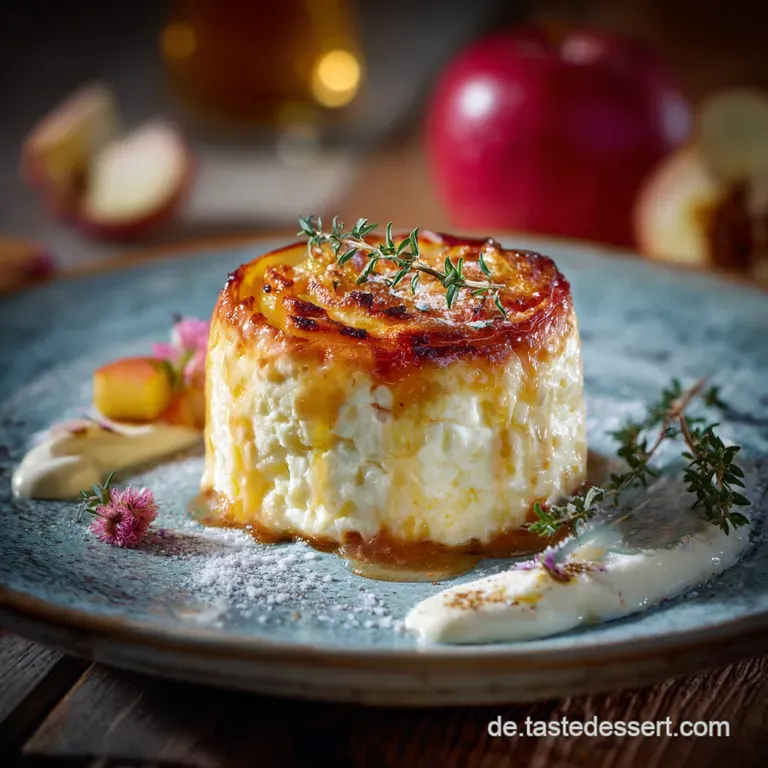 Der KäsekuchenBratapfel Winterliches Seelenfutter mit cremiger Füllung