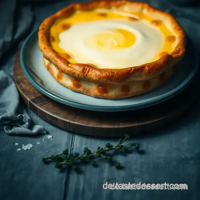 Käsekuchen mit Quark und Joghurt presentation