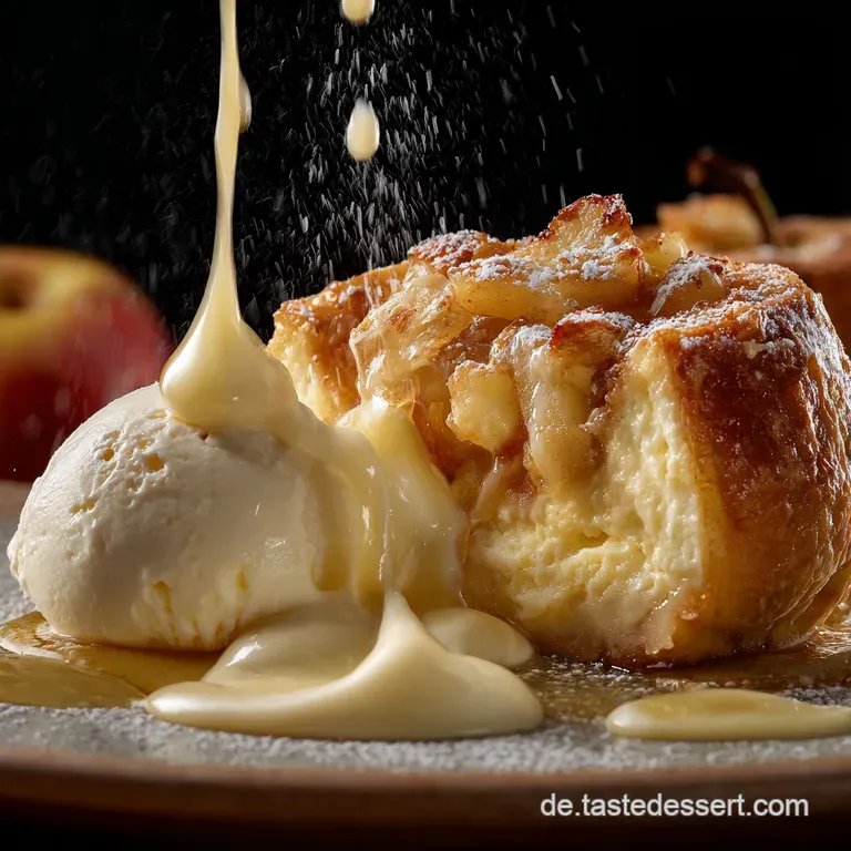 Der Königliche Bratapfel Gefüllt mit samtigem KäsekuchenTraum