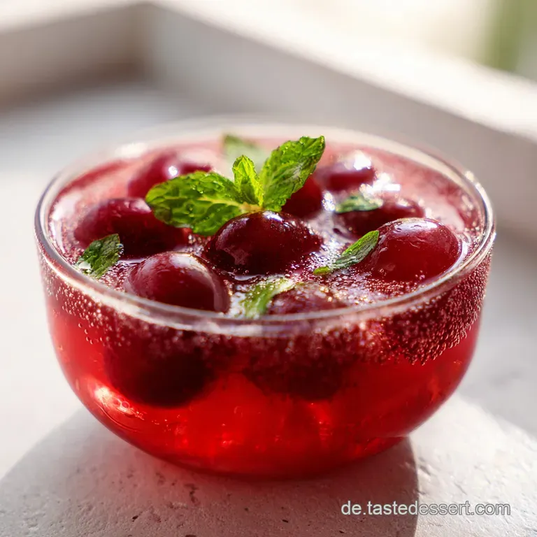 Kirsch-Minz-Limonade: Spritzig und Samtig