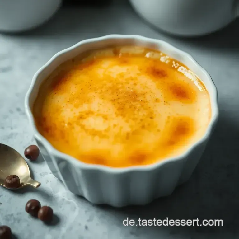 Klassische Crème Brûlée - Der süße Schmelz des französischen Genusses presentation