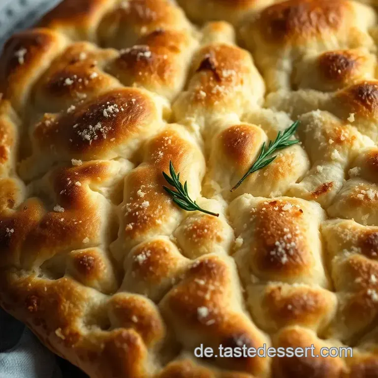 Klassische Focaccia - Die Fluffige italienische Brot-Genuss presentation