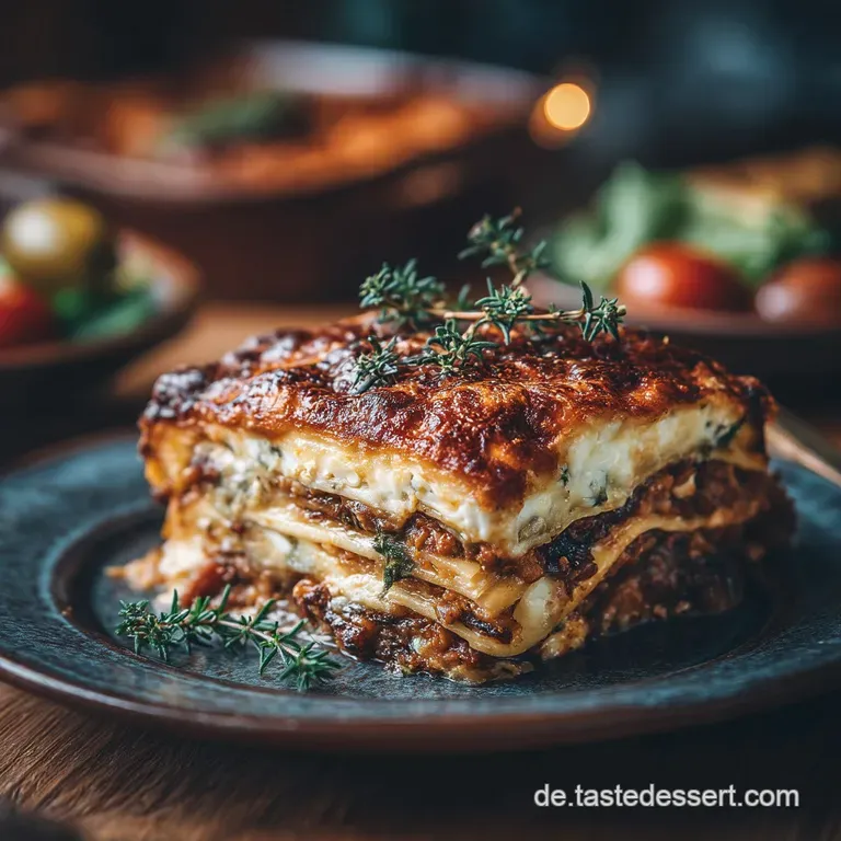 Omas Beste Moussaka Mediterraner Schichtzauber Mit Samtiger B&eacute;chamelsauce presentation