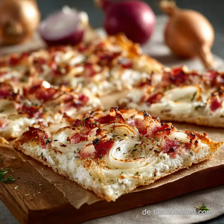 Der Els&auml;sser Klassiker Flammkuchen Original Hauchd&uuml;nn Und Kross presentation