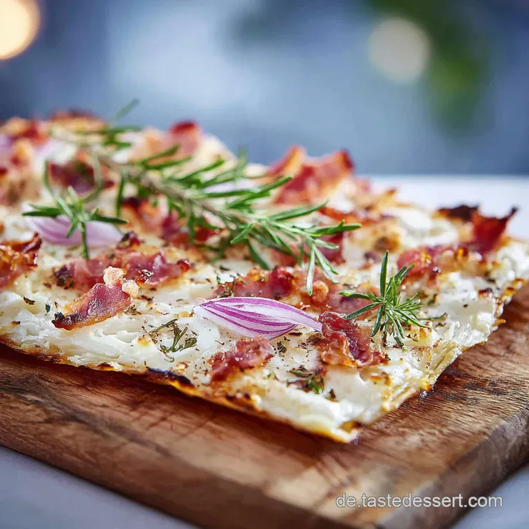 Der Elsässer Klassiker Flammkuchen Original Hauchdünn und Kross