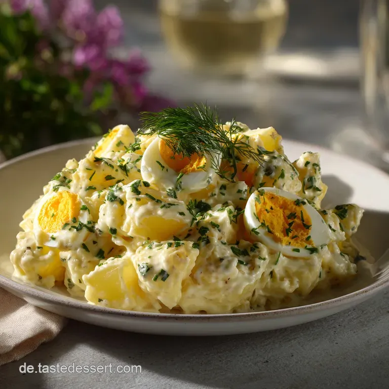 Klassischer Kartoffelsalat mit Ei und Mayonnaise | Einfach Gelingen