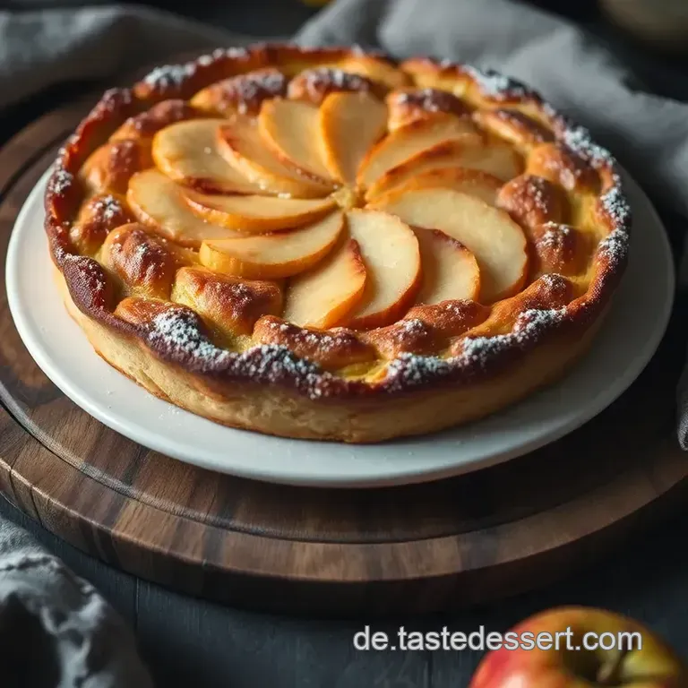 Klassischer Streuselkuchen mit saftigen Äpfeln presentation