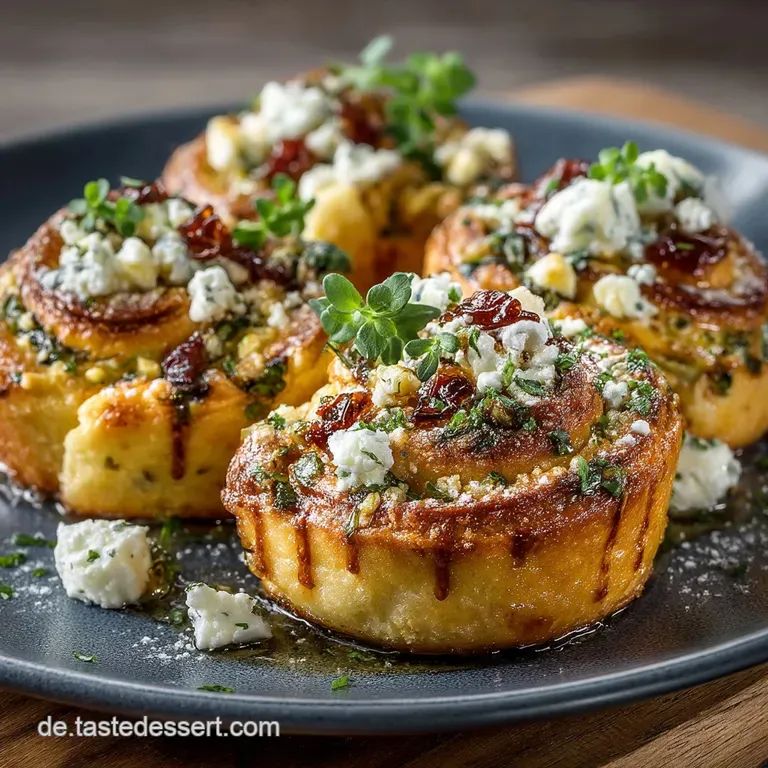 Knusprige Fetakr&auml;uterschnecken Brek Schnecken Aus Filoteig presentation