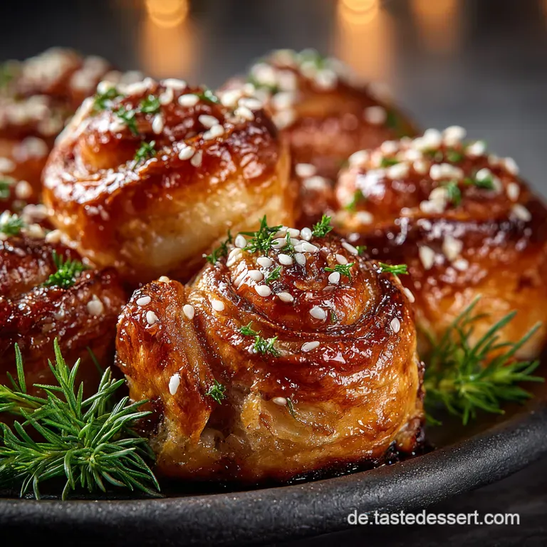 Knusprige FetaRöllchen mit Honig und Sesam