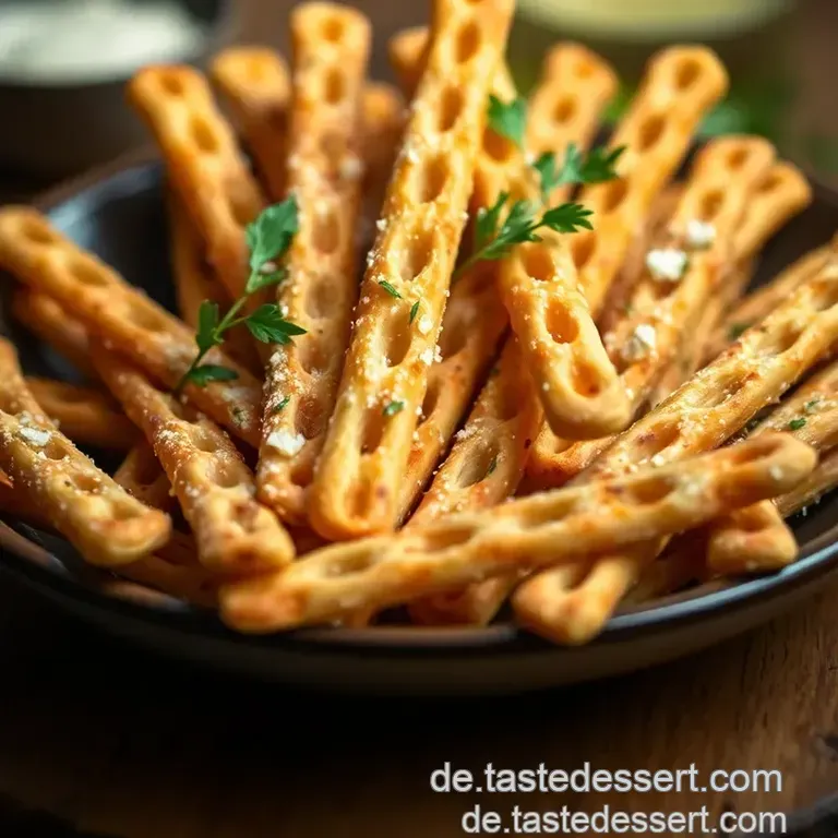 Knusprige Grissini mit Kräuterbutter presentation