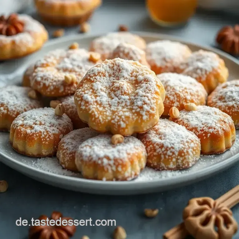 Knusprige Haferkekse mit Honig und Nüssen presentation