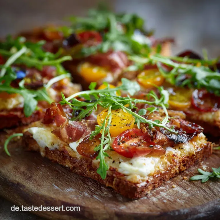 Toast Pizza: Das Geheimnis Der Knusprigen Blitz-Pizza Vom Blech presentation
