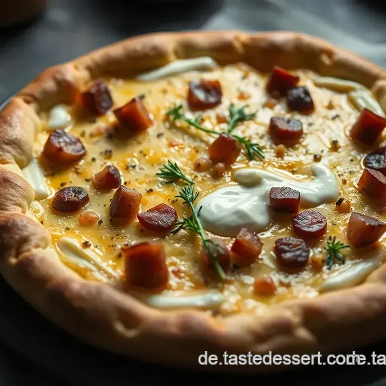 Knuspriger Flammkuchen mit Crème Fraîche: Ein unkompliziertes Rezept für Alle