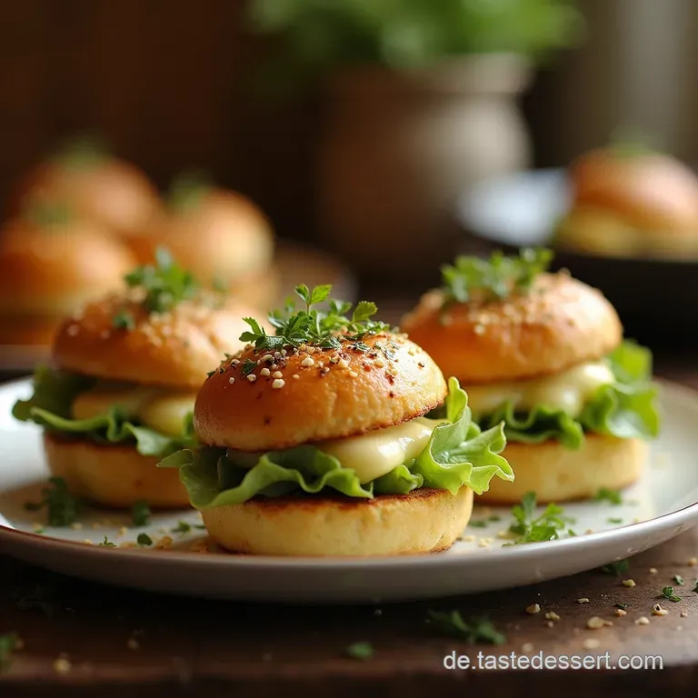 Kohlrabik&auml;sebomben Gef&uuml;llte Kohlrabip&auml;ckchen Mit W&uuml;rzigem Bergk&auml;se Und Kr&auml;utern presentation